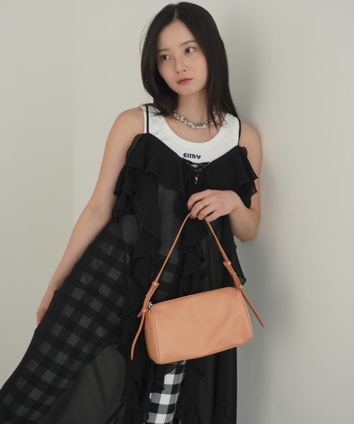 EIMY ISTOIRE(エイミーイストワール)の「ラッフルキャミロングブラウス(シャツ/ブラウス・レディース・ホワイト/サックスブルー/ブラック/ライトイエロー・F)」の17枚目の写真