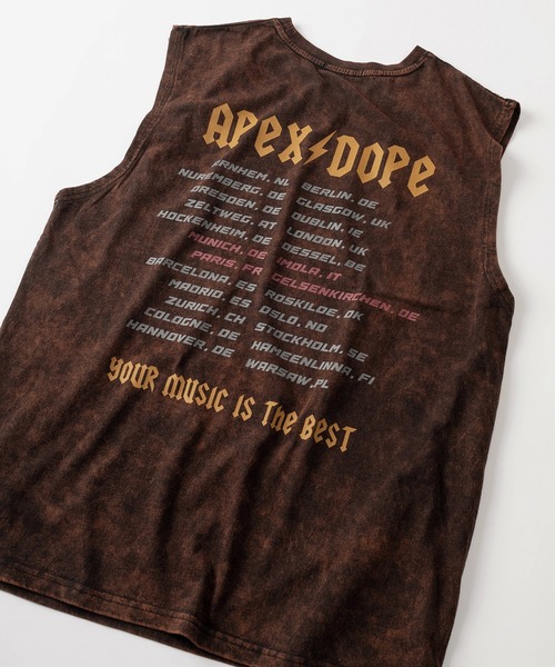 SlashDate（スラッシュデイト）の「【82】グランジ加工 ロックテイスト ノースリーブTシャツ タンクトップ バックプリント メンズ　レディース（タンクトップ・メンズ・ブラック系その他/ブラック/グレー系その他/ブラック系その他2/ブラウン/ライトグレー・M/L）」の7枚目の写真