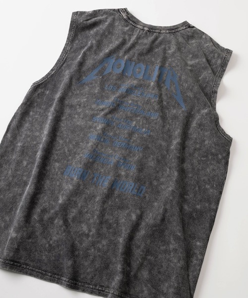 SlashDate（スラッシュデイト）の「【82】グランジ加工 ロックテイスト ノースリーブTシャツ タンクトップ バックプリント メンズ　レディース（タンクトップ・メンズ・ブラック系その他/ブラック/グレー系その他/ブラック系その他2/ブラウン/ライトグレー・M/L）」の12枚目の写真