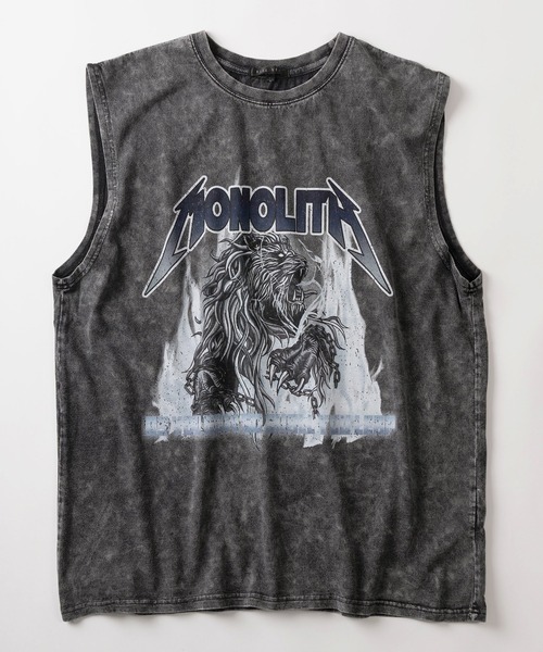 SlashDate（スラッシュデイト）の「【82】グランジ加工 ロックテイスト ノースリーブTシャツ タンクトップ バックプリント メンズ　レディース（タンクトップ・メンズ・ブラック系その他/ブラック/グレー系その他/ブラック系その他2/ブラウン/ライトグレー・M/L）」の13枚目の写真