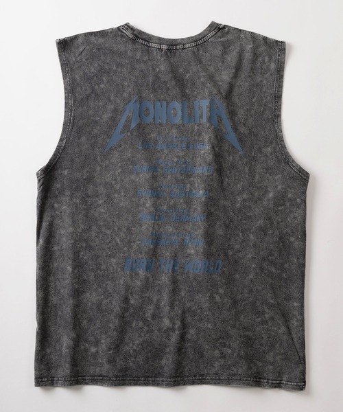 SlashDate（スラッシュデイト）の「【82】グランジ加工 ロックテイスト ノースリーブTシャツ タンクトップ バックプリント メンズ　レディース（タンクトップ・メンズ・ブラック系その他/ブラック/グレー系その他/ブラック系その他2/ブラウン/ライトグレー・M/L）」の14枚目の写真