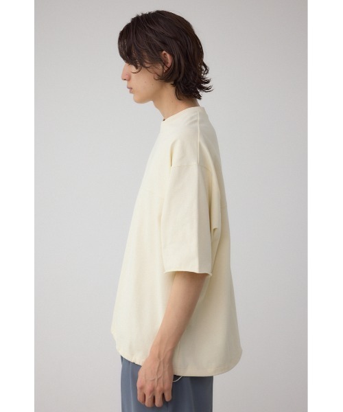 AZUL by moussy(アズールバイマウジー)の「切り替えデザインドローコードトップス(Tシャツ/カットソー・メンズ・ダークブラウン/オフホワイト/ブラック/ダークグレー・MEDIUM/LARGE)」の9枚目の写真