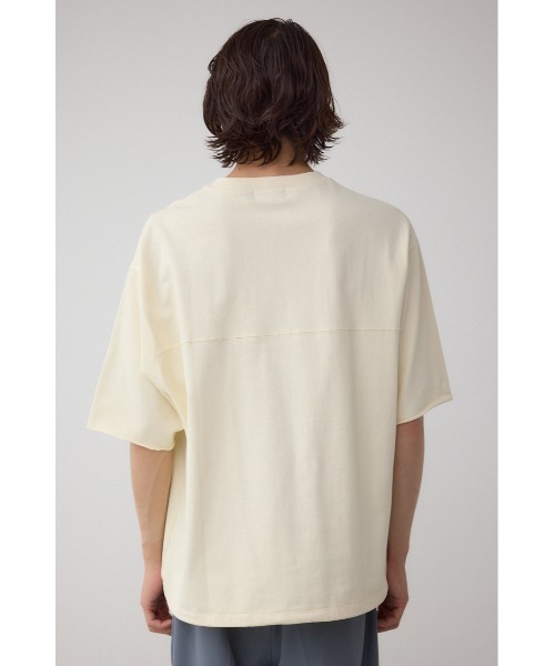 AZUL by moussy(アズールバイマウジー)の「切り替えデザインドローコードトップス(Tシャツ/カットソー・メンズ・ダークブラウン/オフホワイト/ブラック/ダークグレー・MEDIUM/LARGE)」の10枚目の写真