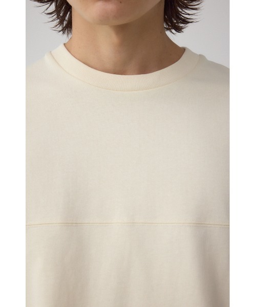AZUL by moussy(アズールバイマウジー)の「切り替えデザインドローコードトップス(Tシャツ/カットソー・メンズ・ダークブラウン/オフホワイト/ブラック/ダークグレー・MEDIUM/LARGE)」の11枚目の写真