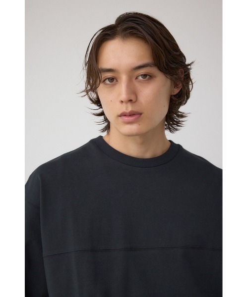 AZUL by moussy(アズールバイマウジー)の「切り替えデザインドローコードトップス(Tシャツ/カットソー・メンズ・ダークブラウン/オフホワイト/ブラック/ダークグレー・MEDIUM/LARGE)」の16枚目の写真
