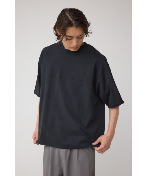 AZUL by moussy(アズールバイマウジー)の「切り替えデザインドローコードトップス(Tシャツ/カットソー・メンズ・ダークブラウン/オフホワイト/ブラック/ダークグレー・MEDIUM/LARGE)」の17枚目の写真