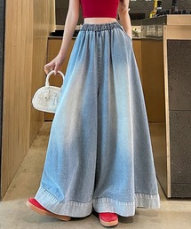 SPIGA（スピーガ）の「ｳｴｽﾄｺﾞﾑﾃﾞﾆﾑﾜｲﾄﾞﾌﾚｱﾊﾟﾝﾂ（デニムパンツ）」