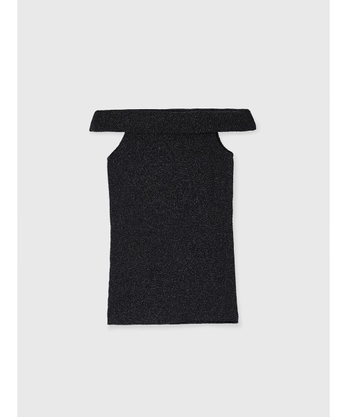 anuans（アニュアンス）の「ラメオフショルダーニットトップス（シャツ/ブラウス・レディース・ブラック/ホワイト系その他4/ベージュ・FREE）」の16枚目の写真