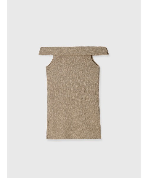 anuans（アニュアンス）の「ラメオフショルダーニットトップス（シャツ/ブラウス・レディース・ブラック/ホワイト系その他4/ベージュ・FREE）」の15枚目の写真