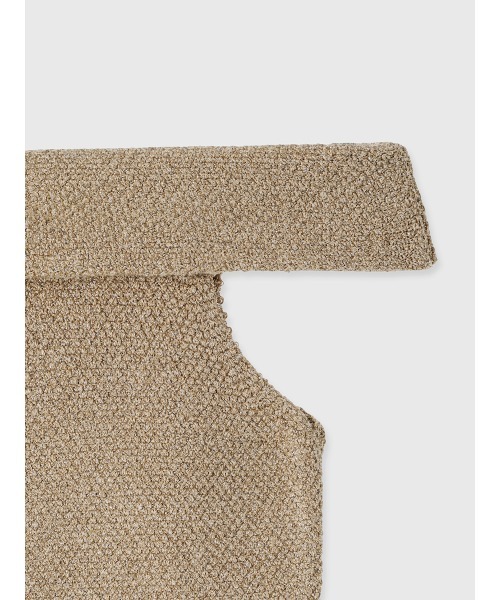 anuans（アニュアンス）の「ラメオフショルダーニットトップス（シャツ/ブラウス・レディース・ブラック/ホワイト系その他4/ベージュ・FREE）」の18枚目の写真