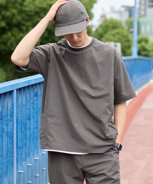coen（コーエン）の「ハイカーテック６パネルキャップ【洗濯機洗い可能・2WAYストレッチ・防しわ】（キャップ・メンズ・ブラック/ブラウン/ダークグレー・FREE）」の4枚目の写真