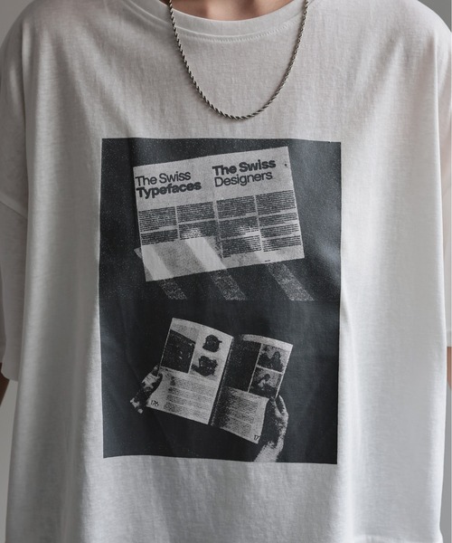 ap retro（アプレトロ）の「フォトプリントクロップド丈Tee / 半袖Teeシャツ（Tシャツ/カットソー・レディース・グレー/ブラック/モカ/ネイビー/ホワイト・FREE）」の14枚目の写真