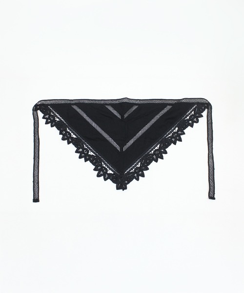 RNA-N（アールエヌエーエヌ）の「E5139 バテンレーススカーフ（ストール/ショール・レディース・オフホワイト/ブラック・FREE）」の8枚目の写真