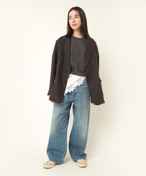 RNA-N（アールエヌエーエヌ）の「E5139 バテンレーススカーフ（ストール/ショール・レディース・オフホワイト/ブラック・FREE）」の13枚目の写真