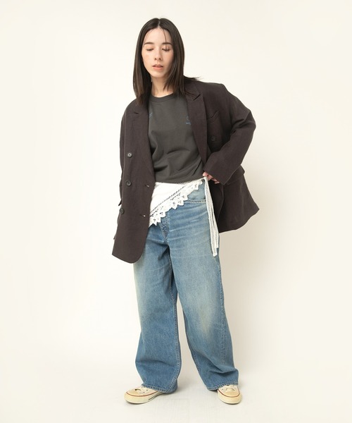 RNA-N（アールエヌエーエヌ）の「E5139 バテンレーススカーフ（ストール/ショール・レディース・オフホワイト/ブラック・FREE）」の14枚目の写真