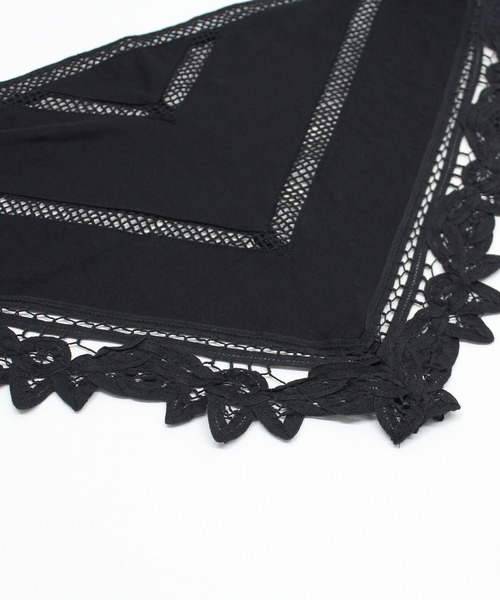 RNA-N（アールエヌエーエヌ）の「E5139 バテンレーススカーフ（ストール/ショール・レディース・オフホワイト/ブラック・FREE）」の19枚目の写真