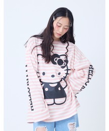 z】【HOLLYWOOD MADE】UNDER 9 BORDER ロンT（Tシャツ