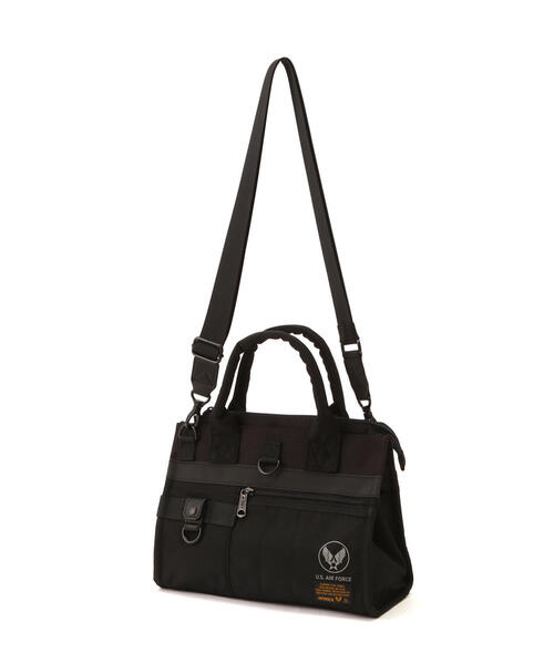AVIREX（アヴィレックス）の「MILITARY MINI TOTE BAG / スモールトート / AVIREX / アヴィレックス（トートバッグ・レディース・ブラック/オリーブ系・F）」の5枚目の写真