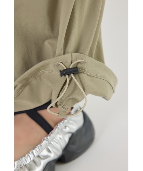 RODEO CROWNS WIDE BOWL(ロデオクラウンズワイドボウル)の「(OP)ラッシュガード サロペット(つなぎ/オールインワン・レディース・ライトカーキ/ブラック・FREE)」の3枚目の写真