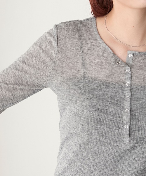 BONLECILL（ボンルシール）の「シアーテレコヘンリーネックプル