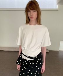 LONSLAN | 【LONSLAN】ツイストヘムTシャツ LONW25s062(Tシャツ/カットソー)