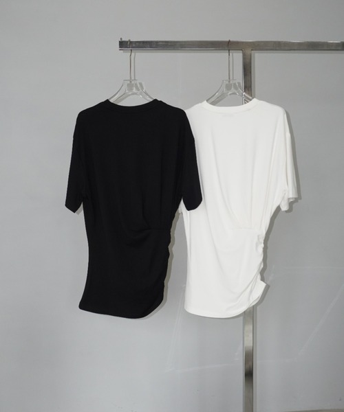 tシャツ 「LONSLAN」ツイストヘムTシャツ LONW25s062 レディース メンズ LONSLAN】ツイストヘムTシャツ LONW25s062（Tシャツ/カットソー