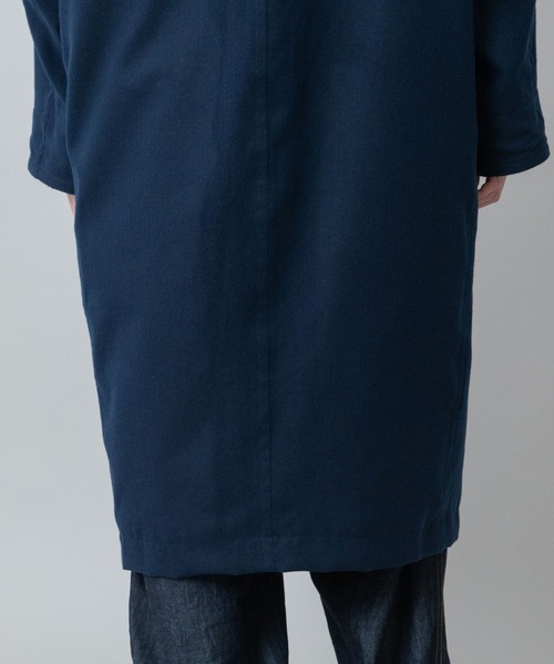 Munich(ミューニック)の「【軽量】【保温性】【吸水・速乾性】梳毛調合繊×コーデュロイ×octaステンカラーコート(ステンカラーコート・レディース・ネイビー/チャコールグレー/グレー・FREE)」の20枚目の写真