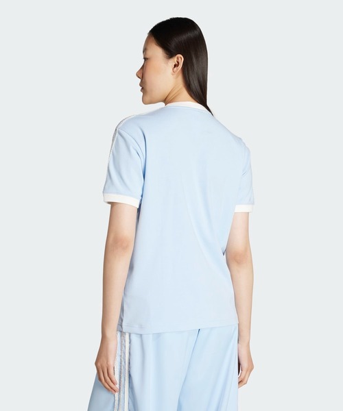 adidas Originals ラッフル スリーストライプス 半袖Tシャツ