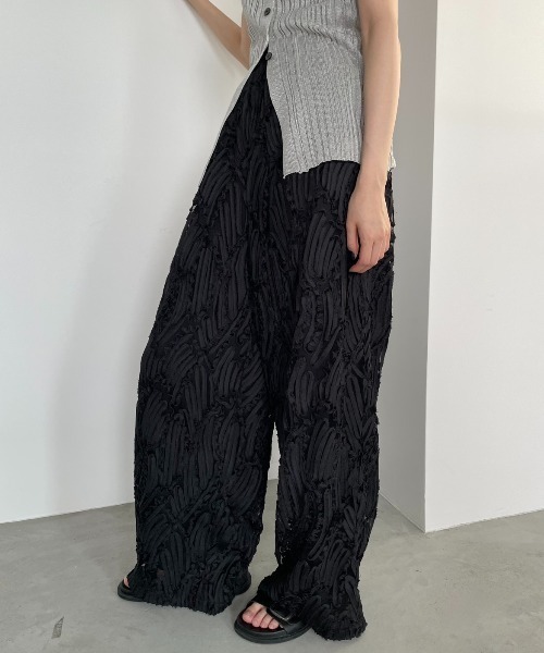 AIC.(エーアイシー)の「チュールレースイージーパンツ/セットアップ可能(その他パンツ・レディース・オフホワイト/ブラック・FREE)」の18枚目の写真