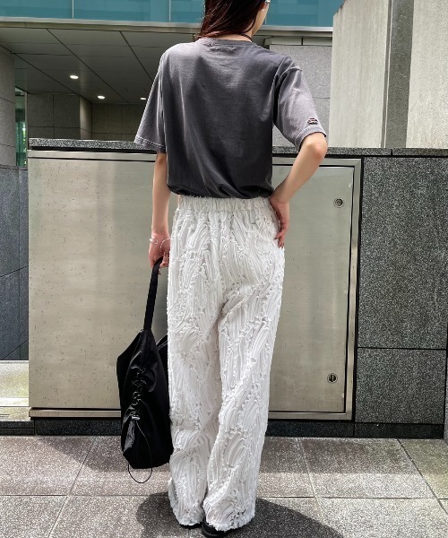 AIC.(エーアイシー)の「チュールレースイージーパンツ/セットアップ可能(その他パンツ・レディース・オフホワイト/ブラック・FREE)」の7枚目の写真