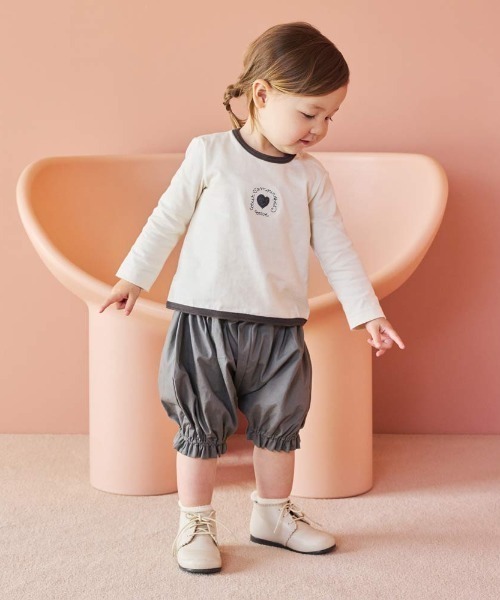 10mois(ディモワ)の「【マティス×10mois(ディモワ)】Henri Mateisse(アンリ・マティス) ブルマ 70-90cm(その他パンツ・キッズ・オフホワイト/チャコール・70-90cm)」の8枚目の写真