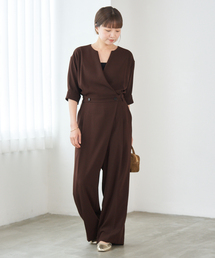 IENA♡Ry/Lyサロペット　オールインワン　カーキ IENA｜イエナのオールインワン・サロペット（グリーン・カーキ