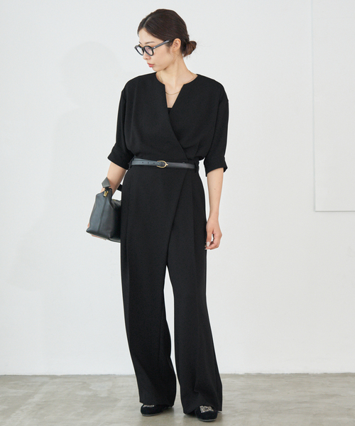 IENA（イエナ）の「カシュクール ハーフスリーブオールインワン