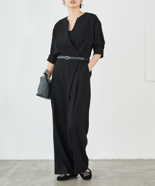 IENA（イエナ）の「カシュクール ハーフスリーブオールインワン