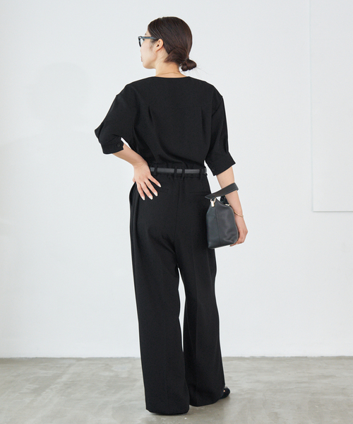 IENA（イエナ）の「カシュクール ハーフスリーブオールインワン