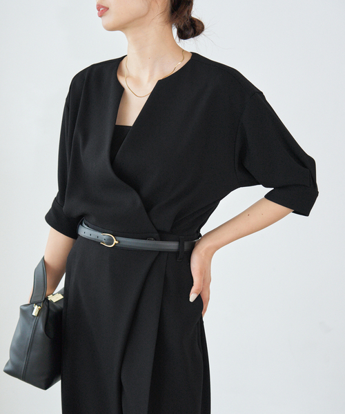 IENA（イエナ）の「カシュクール ハーフスリーブオールインワン
