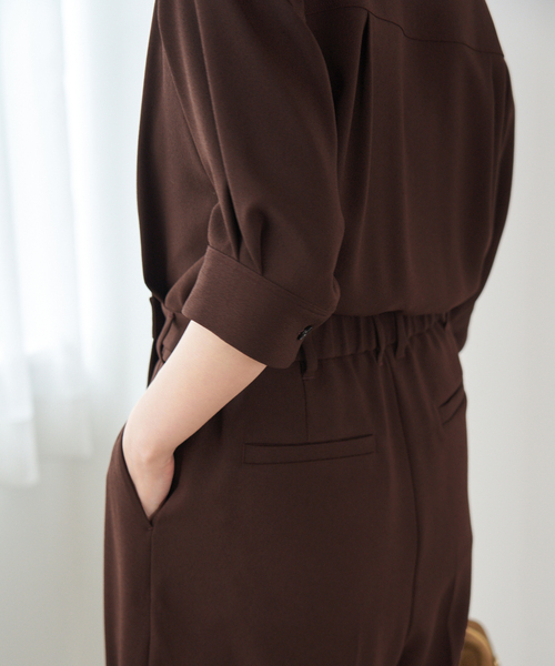 IENA（イエナ）の「カシュクール ハーフスリーブオールインワン