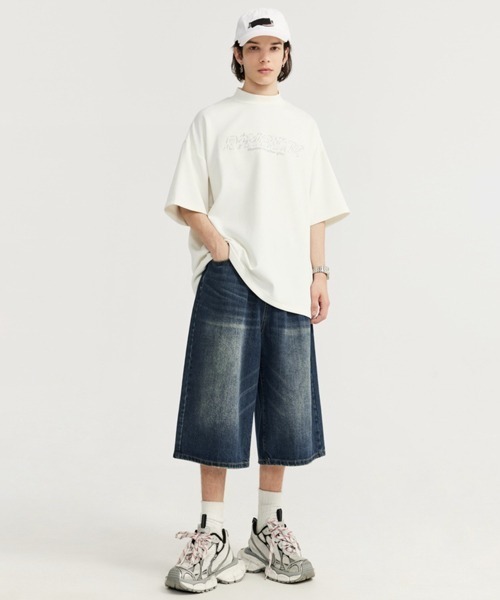 NOWLE（ノウル）の「【NOWLE】ヴィンテージウォッシュ ワイド バギー デニムパンツ（デニムパンツ・メンズ・ワンウォッシュ/ダークインディゴブルー/インディゴブルー・LARGE/MEDIUM/X-LARGE/SMALL）」の5枚目の写真