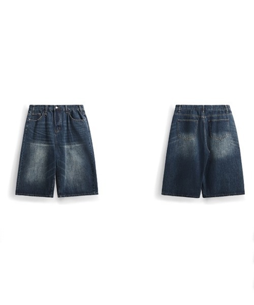 NOWLE（ノウル）の「【NOWLE】ヴィンテージウォッシュ ワイド バギー デニムパンツ（デニムパンツ・メンズ・ワンウォッシュ/ダークインディゴブルー/インディゴブルー・LARGE/MEDIUM/X-LARGE/SMALL）」の9枚目の写真