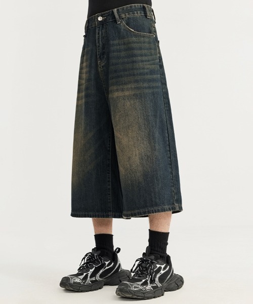 NOWLE（ノウル）の「【NOWLE】ヴィンテージウォッシュ ワイド バギー デニムパンツ（デニムパンツ・メンズ・ワンウォッシュ/ダークインディゴブルー/インディゴブルー・LARGE/MEDIUM/X-LARGE/SMALL）」の11枚目の写真