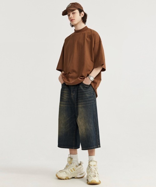 NOWLE（ノウル）の「【NOWLE】ヴィンテージウォッシュ ワイド バギー デニムパンツ（デニムパンツ・メンズ・ワンウォッシュ/ダークインディゴブルー/インディゴブルー・LARGE/MEDIUM/X-LARGE/SMALL）」の13枚目の写真