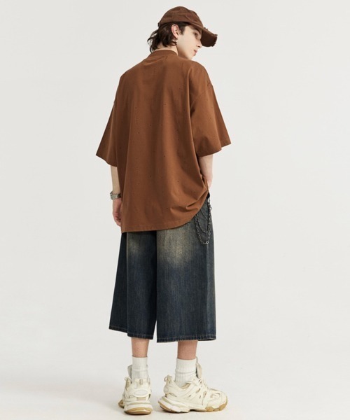 NOWLE（ノウル）の「【NOWLE】ヴィンテージウォッシュ ワイド バギー デニムパンツ（デニムパンツ・メンズ・ワンウォッシュ/ダークインディゴブルー/インディゴブルー・LARGE/MEDIUM/X-LARGE/SMALL）」の15枚目の写真