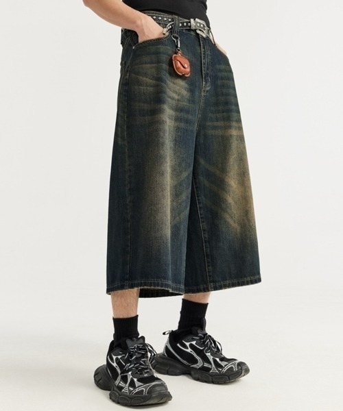 NOWLE（ノウル）の「【NOWLE】ヴィンテージウォッシュ ワイド バギー デニムパンツ（デニムパンツ・メンズ・ワンウォッシュ/ダークインディゴブルー/インディゴブルー・LARGE/MEDIUM/X-LARGE/SMALL）」の17枚目の写真