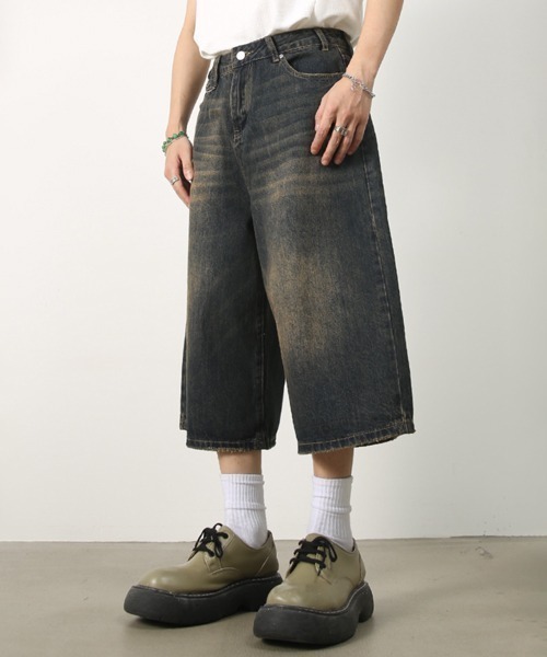 NOWLE（ノウル）の「【NOWLE】ヴィンテージウォッシュ ワイド バギー デニムパンツ（デニムパンツ・メンズ・ワンウォッシュ/ダークインディゴブルー/インディゴブルー・LARGE/MEDIUM/X-LARGE/SMALL）」の20枚目の写真