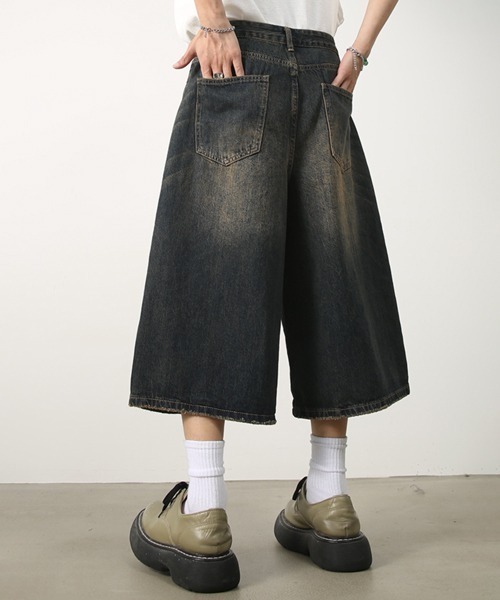 NOWLE（ノウル）の「【NOWLE】ヴィンテージウォッシュ ワイド バギー デニムパンツ（デニムパンツ・メンズ・ワンウォッシュ/ダークインディゴブルー/インディゴブルー・LARGE/MEDIUM/X-LARGE/SMALL）」の21枚目の写真