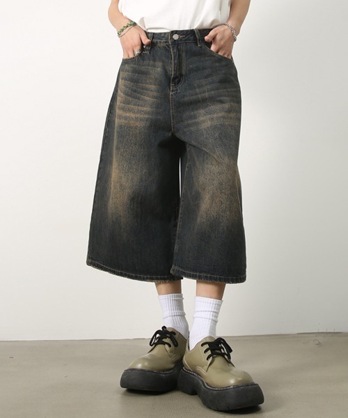 NOWLE（ノウル）の「【NOWLE】ヴィンテージウォッシュ ワイド バギー デニムパンツ（デニムパンツ・メンズ・ワンウォッシュ/ダークインディゴブルー/インディゴブルー・LARGE/MEDIUM/X-LARGE/SMALL）」の22枚目の写真