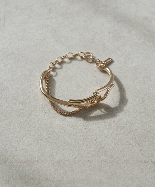 GOLDY（ゴールディ）の「【GOLDY】アレルギー対応　ミックスチェーンブレスレット　4240202（ブレスレット・レディース・ゴールド/シルバー/ゴールド系その他2/シルバー系1・FREE）」の4枚目の写真