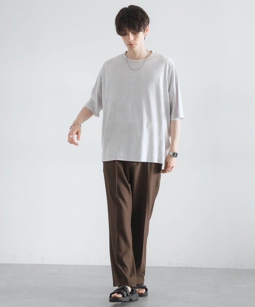 RAGEBLUE（レイジブルー）の「ドルマンスリーブ/ピグメント加工Tシャツ（Tシャツ/カットソー・メンズ・グレー系その他/その他19/ネイビー/パープル・MEDIUM/LARGE）」の6枚目の写真