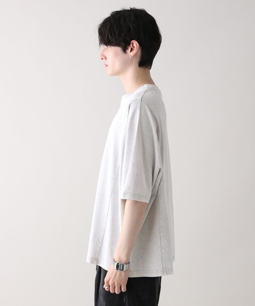 RAGEBLUE（レイジブルー）の「ドルマンスリーブ/ピグメント加工Tシャツ（Tシャツ/カットソー・メンズ・グレー系その他/その他19/ネイビー/パープル・MEDIUM/LARGE）」の22枚目の写真