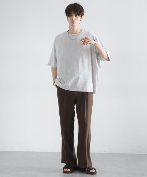 RAGEBLUE（レイジブルー）の「ドルマンスリーブ/ピグメント加工Tシャツ（Tシャツ/カットソー・メンズ・グレー系その他/その他19/ネイビー/パープル・MEDIUM/LARGE）」の5枚目の写真